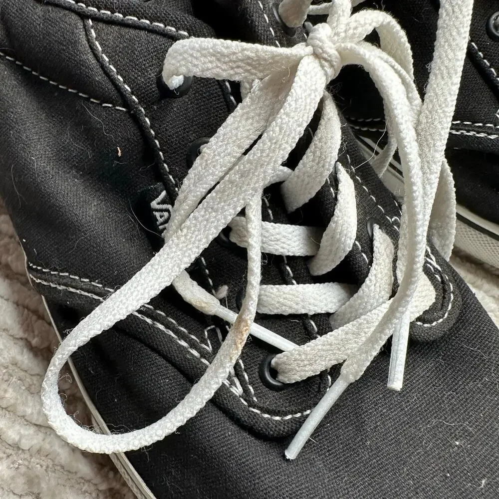 Vans Black Classic Lace Up Sneaker